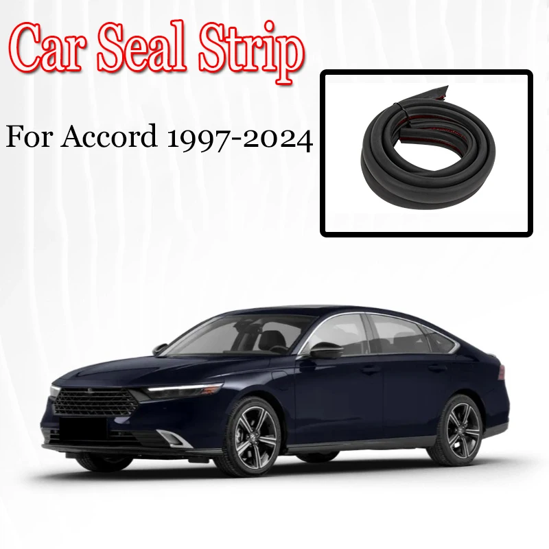 For Honda Accord 1997-2024 Car Door Edge Weatherstrip Car Seal Strips Pillar Noise Windproof Protection Auto Sealant Accessories