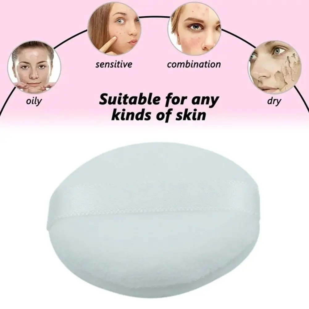 Loose Powder Puff Plush Cotton Pure Comfortable Flocking Makeup Body Talcum Powder Puffs Foundation Beauty Tool