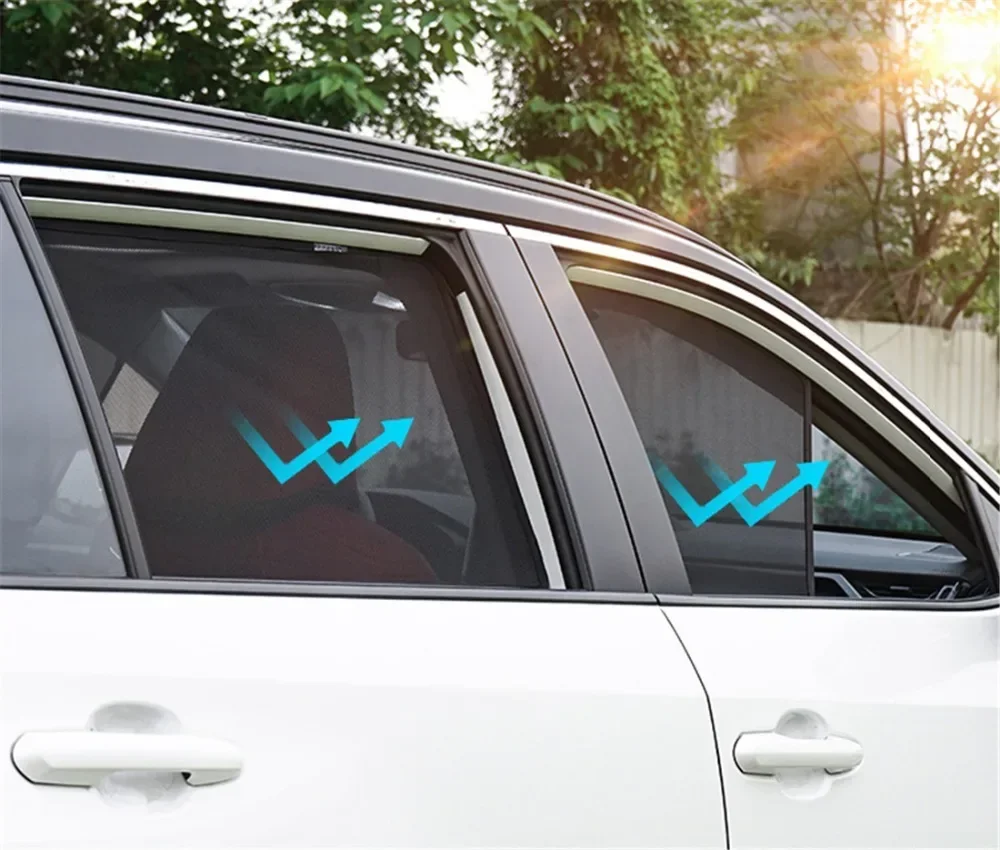 Für Kia Carnival KA4 2021 - 2024 Maßgefertigter Magnetischer Auto-Fenster-Sonnenschutz Vorhang Netz Frontscheibe 2022 2023 – Detail 2