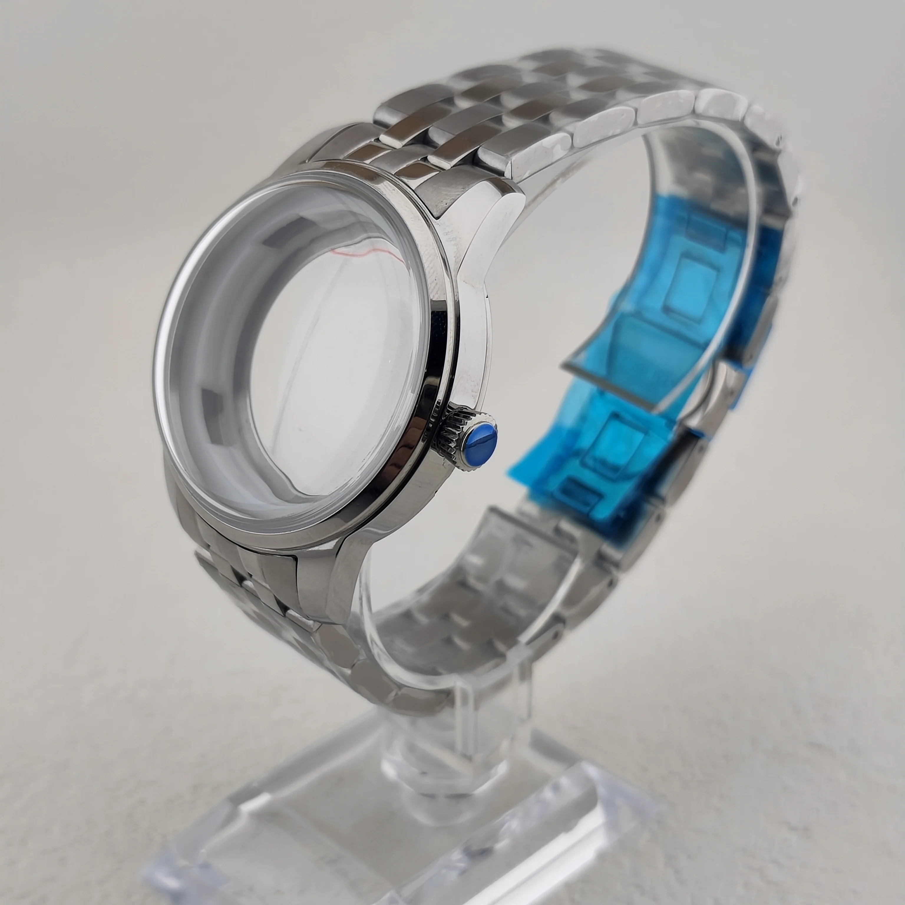 NH35 case 40mm case double dome glass waterproof case suitable for 35mm dial case NH35 NH36 NH38 movement case men's watch case