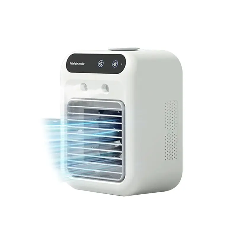 ABVC Portable Mini Air Conditioner Cooler Fan With Dual Mist & 2 Wind Speeds Personal Cooling Fan