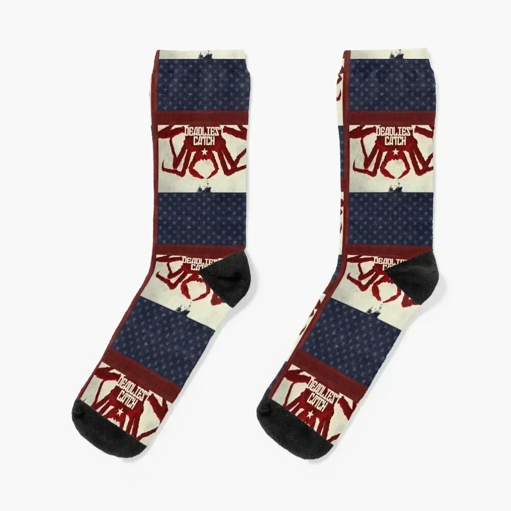 

deadliest catch Funny Alaska Photographic Print Socks man funny sock christmass gift Socks Woman Men's