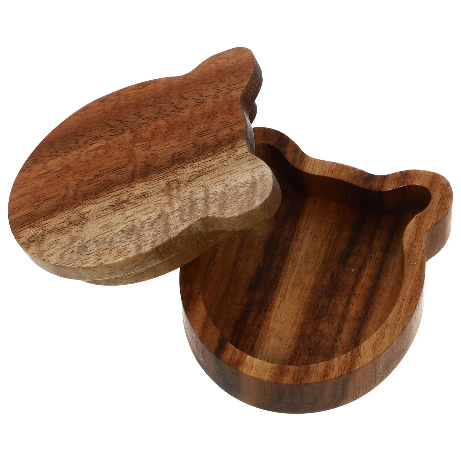 

Wooden Handmade Guitar Holder Picks Organiser Case Ring Acacia Storage