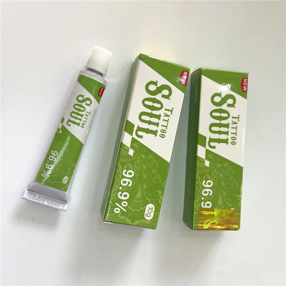 New Arrival 96.9% Green SOUL Tattoo Cream Before Permanent Makeup Piercing Eyebrow Lips Body Skin