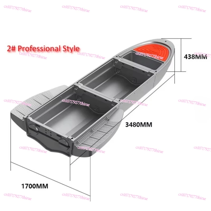 

Anshun 3.6m Double-layer High-density Polyethylene Plastic Fishing Boat Fishing Small Folding Polyethylene Boat
