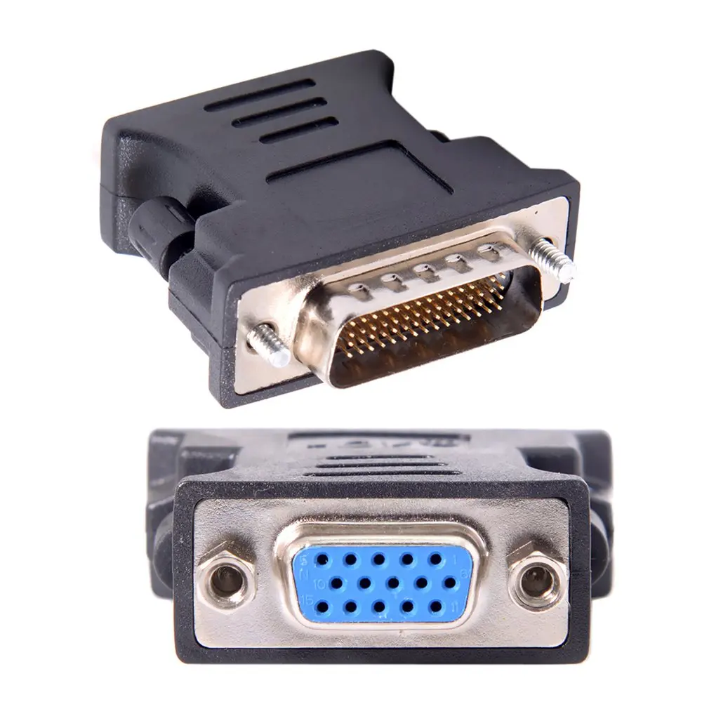 1 إلى 1 DMS-59 DMS59 59Pin DVI ذكر إلى 1-Port VGA أنثى فيديو Y الخائن كابل قصير 1 قطعة إلى 1 رصد