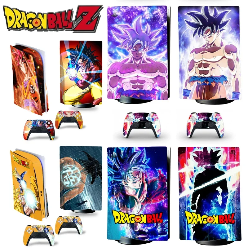 Anime Dragon Ball Skin Stickers for PS5 Digital Disc Edition Protective Shell Handle Decoration Strip for PS5 Accessories Gift