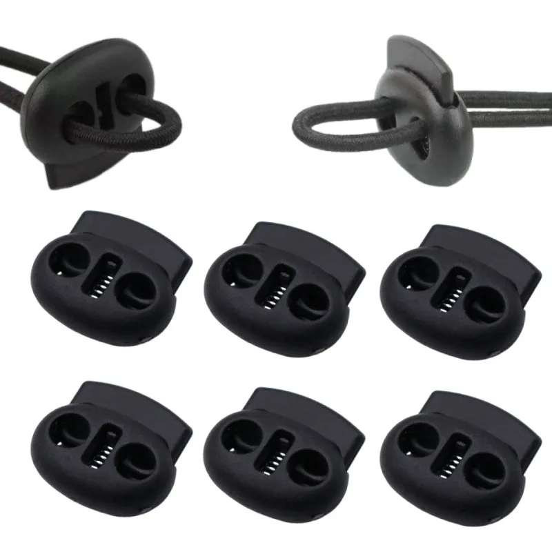 Plastic Cord Lock Stopper Toggle Clip Block Retainer for Drawstring Elastic Lanyard Paracord Rope Garment Bag Accessories