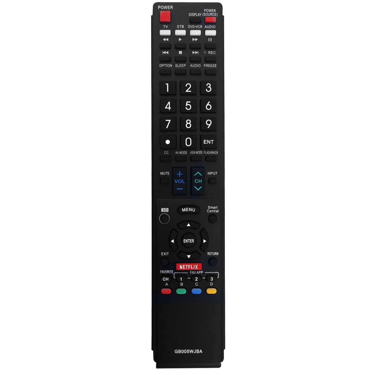 

Replace Remote GB005WJSA for Sharp TV GB004WJSA GA935WJSA GA890WJSA GB105WJSA Remote Control