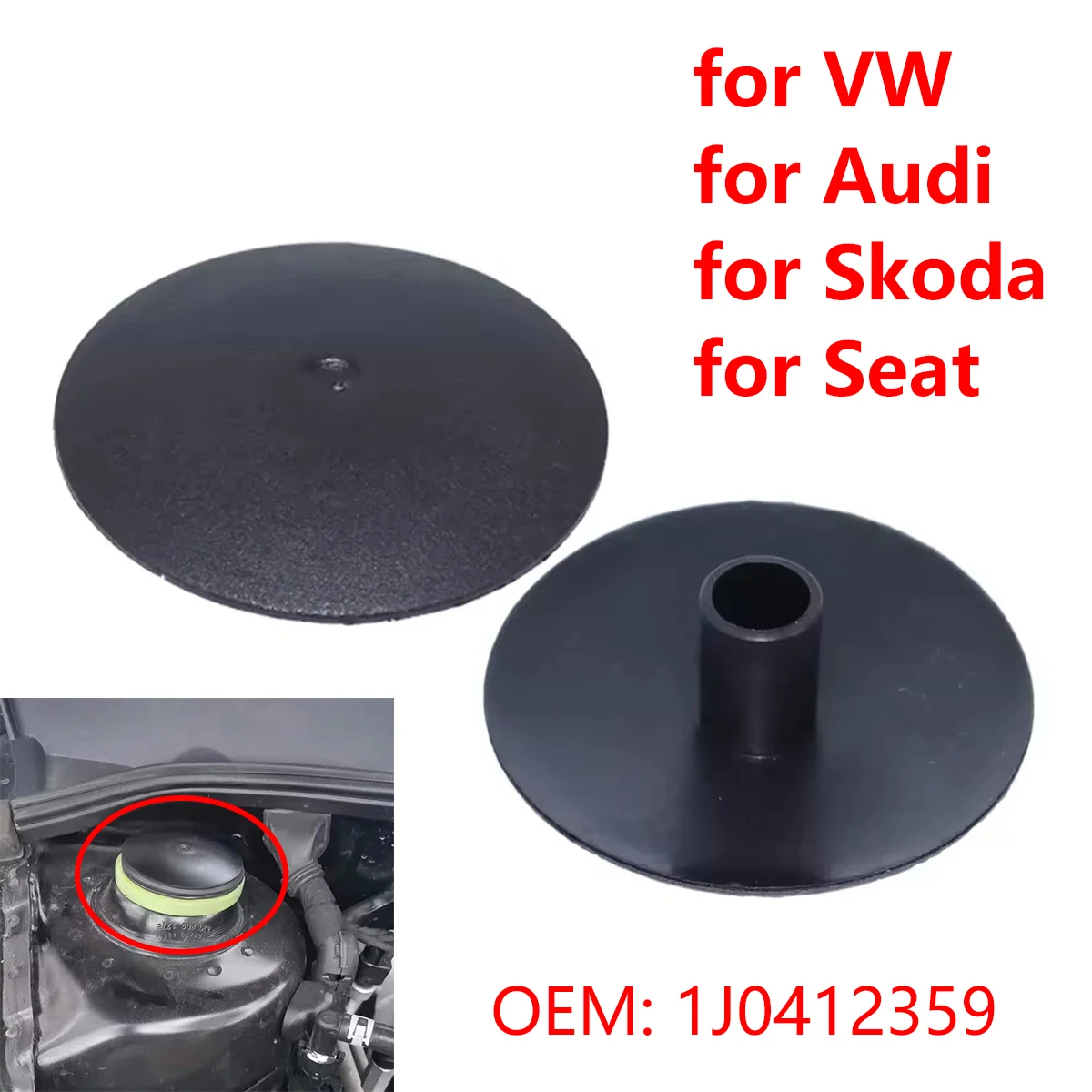 1Pc/2Pcs 1J0412359 Car Front Suspension Shock Absorber Upper Mount Cap Cover for VW for Audi for Skoda for Seat