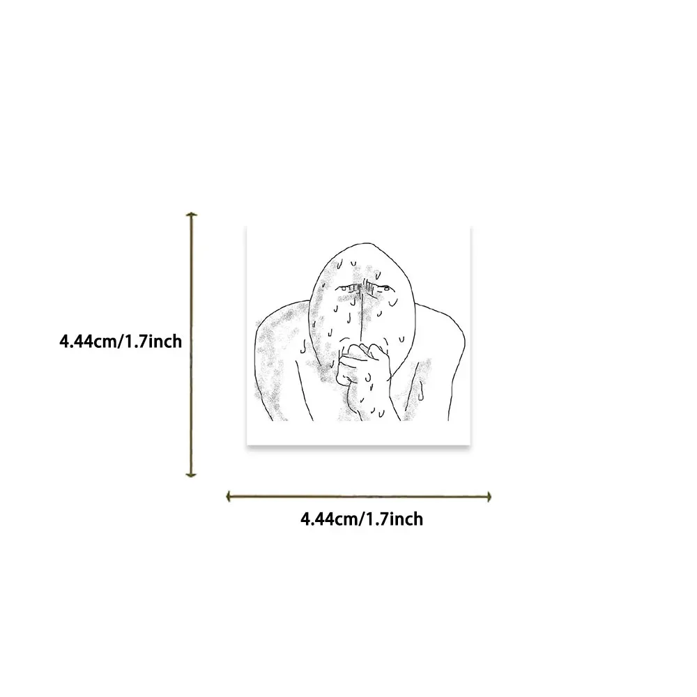 10/30/62pcs Emotional Breakdown Mental State Meme Sticker Funny Sticker Scrapbook DIY Child Phone Stationery Supply for Kid Toys view 4