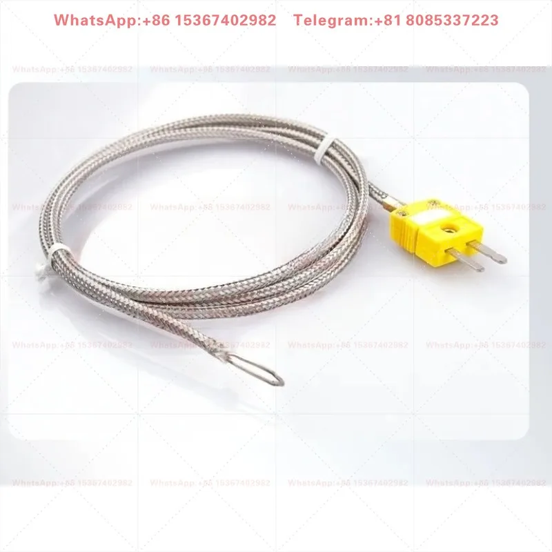 High Temp Thin Ceramic Patch Thermocouple Probe, Fine Wire Temperature Sensor for Precision Industrial High Temperature
