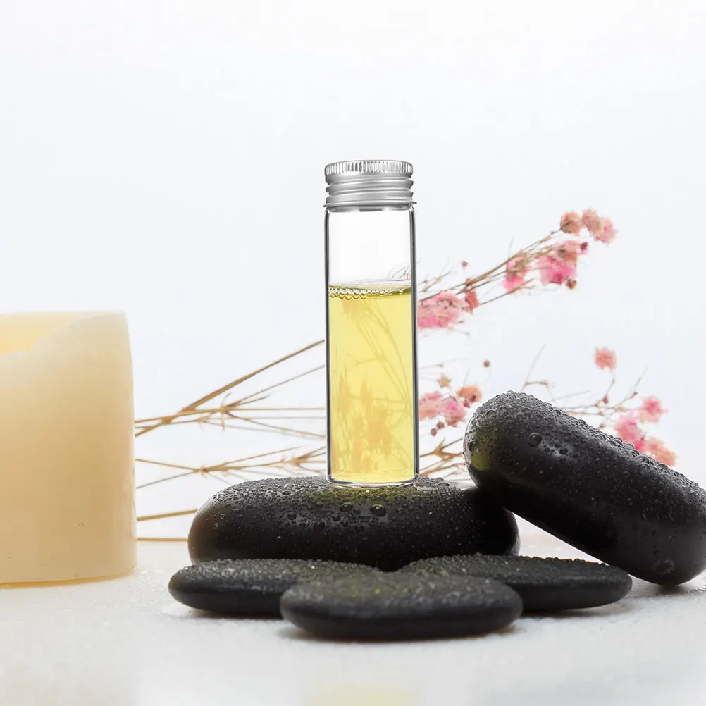 

10Pcs Lightweight Glass Vials for Travel Makeup Storage No Leakage Glass Bottles with Lids Refillable Empty Bottles