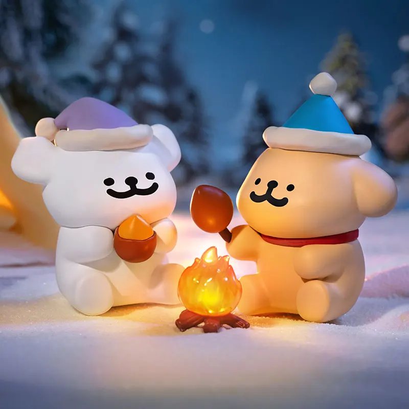 Kawaii Leuke Lijn Hond Maltese Blind Box Pop Tafelornament Collectie Model Kinderen Geschenken ﻿