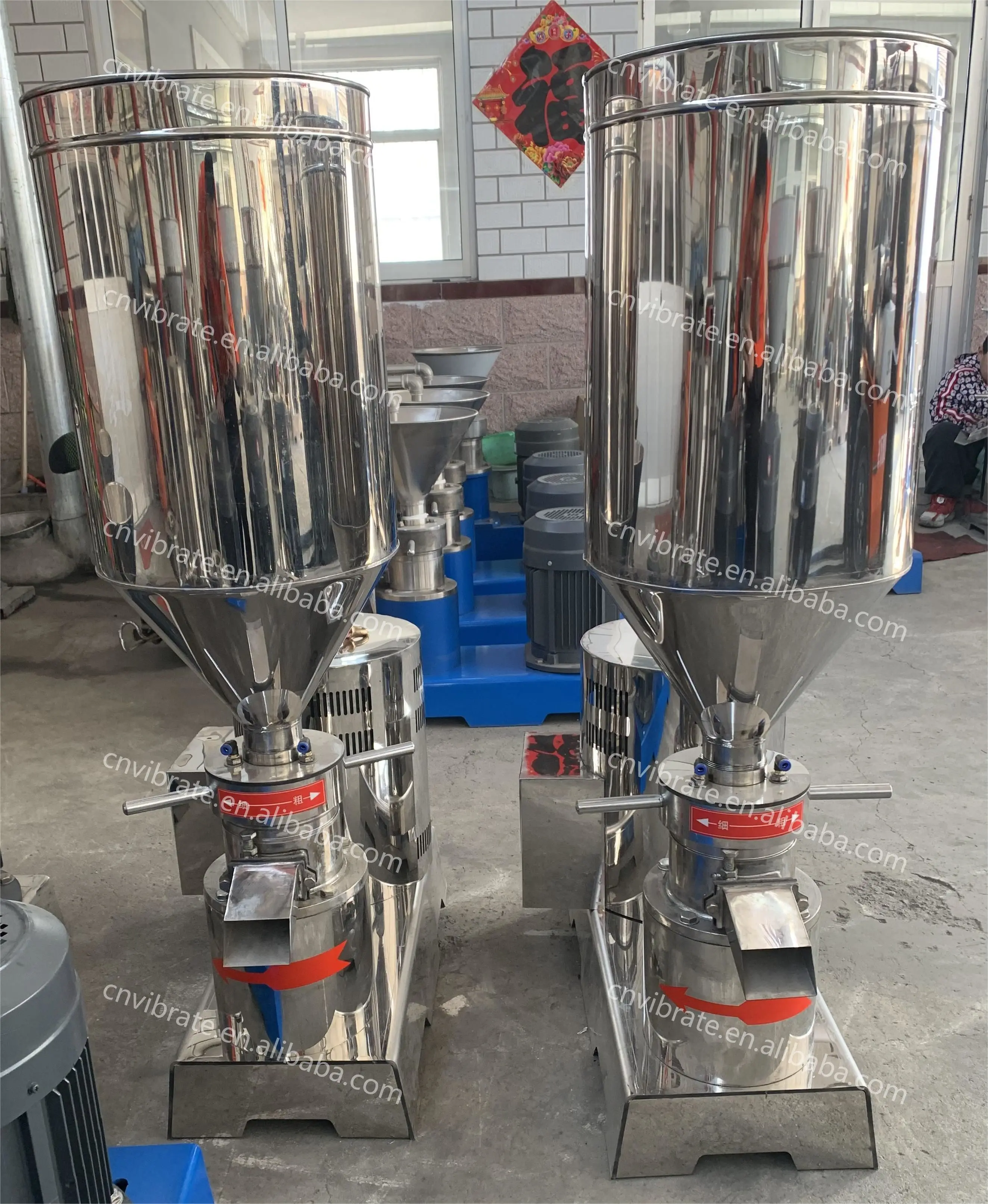 VBJX Food Grade Industrial Vertical Stator and Rotor Fruit Vegetable Puree Peanut Butter Make Making Colloid Mill Machine