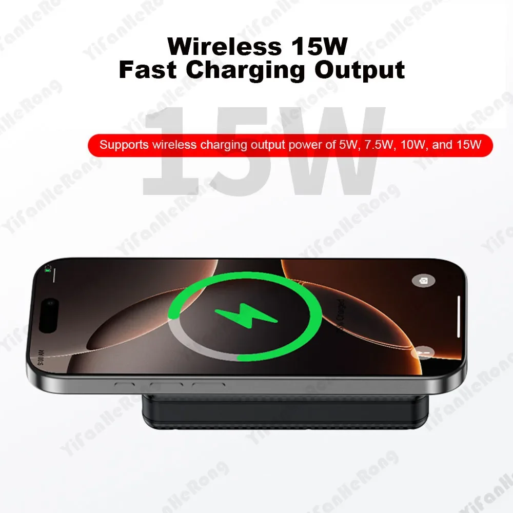 6*18650 Power Bank Battery Box Holder Dual USB Type C Charge Shell With Camping Lights for iPhone Huawei 18650 Battery Cases