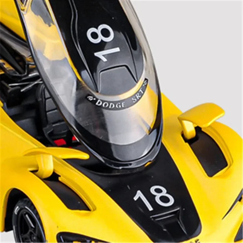 1:32 Model Diecast Dodge SRT Tomahawk XVGT Alloy Concept Sports Car  Metal Track Racing Car Vehicles Model Sound Light Kids Gift