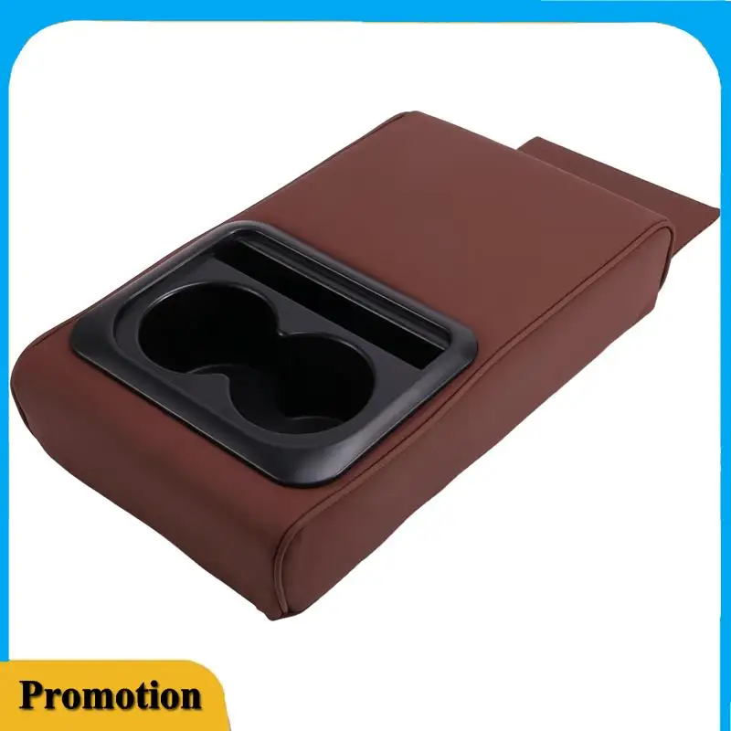 

Portable Car Armrest Box Pad,Anti-Fatigue Elbow Support Pad Universal Central Armrest Pad With Rear Seat Cup Holder Storage