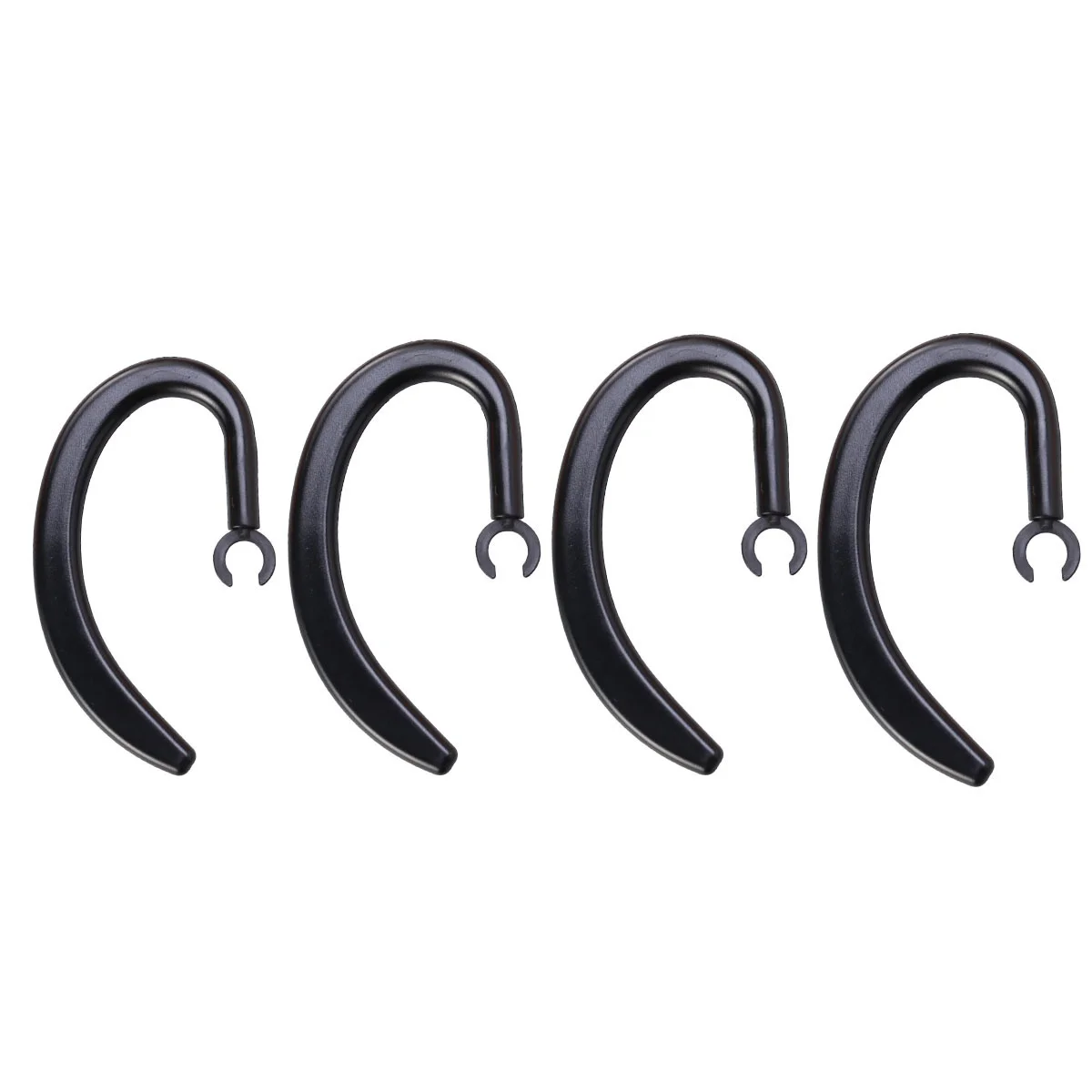 

12pcs Headphones 360 Rotatable Telescopic Hook Headphones Rubber Hook Headset Ear Hooks For Ear Hooks Accessories Black