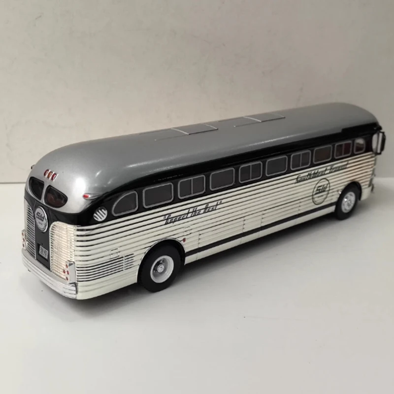 IR 1/43 Skala GM PD-4151 1948 Autobus Plastikowy i Stopowy Model Symulacyjny Samochodu Statyczny Kolekcjonerski Dekorowany Prezent na Święta Pamiątka Zabawka