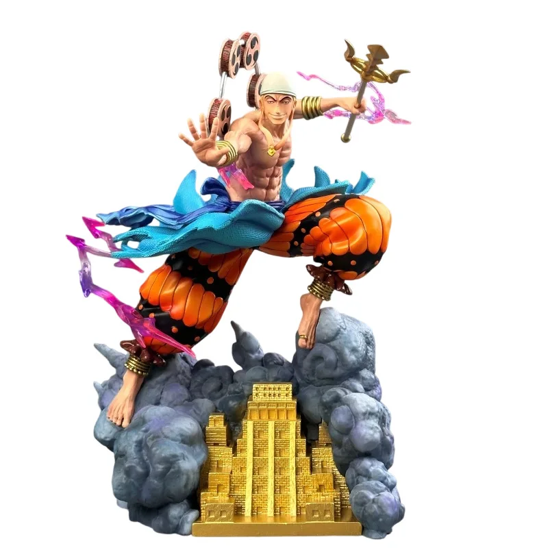 En Stock Figure d'anime Enel Gk Skypiea Eneru Pvc Statue modèle Figurine Anime jouet à la mode ornements Enel modèle jouets cadeau véritable