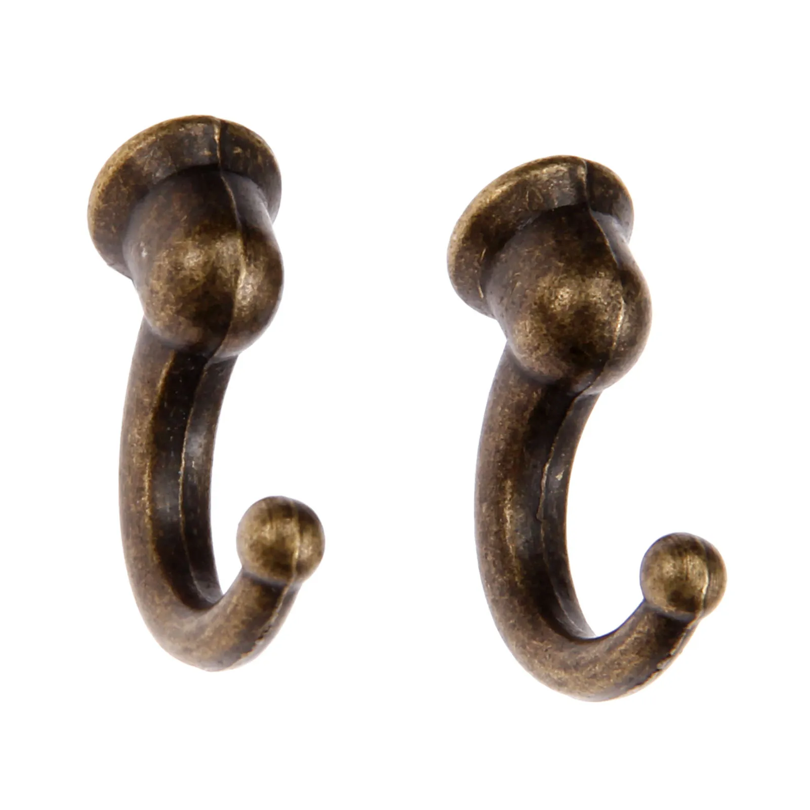 

2pcs 29*20*12mm Antique Bronze Wall Hooks Hat Coat Robe Hook Bathroom Kitchen Wall Hanger Furniture Hardware with Screws