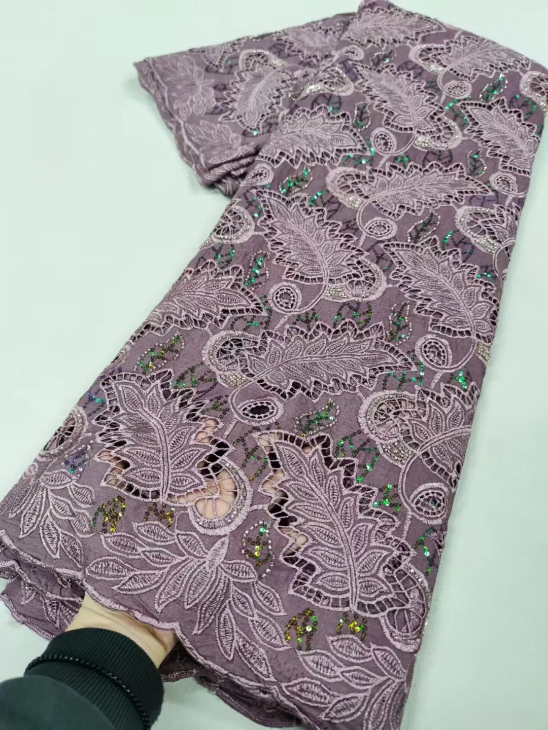 

Лидер продаж, нигерийская кружевная ткань из гипюра, 2024, Высококачественная африканская Водорастворимая кружевная ткань для женщин, материал для вечернего платья