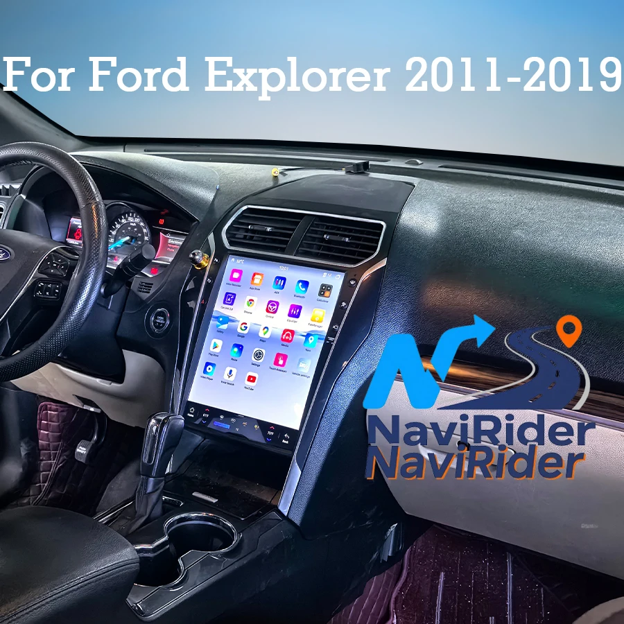 Para Ford Explorer 2011-2019 reproductor Multimedia de coche Radio estéreo CarPlay Android Auto navegación GPS DSP unidad principal pantalla de 13,8 pulgadas