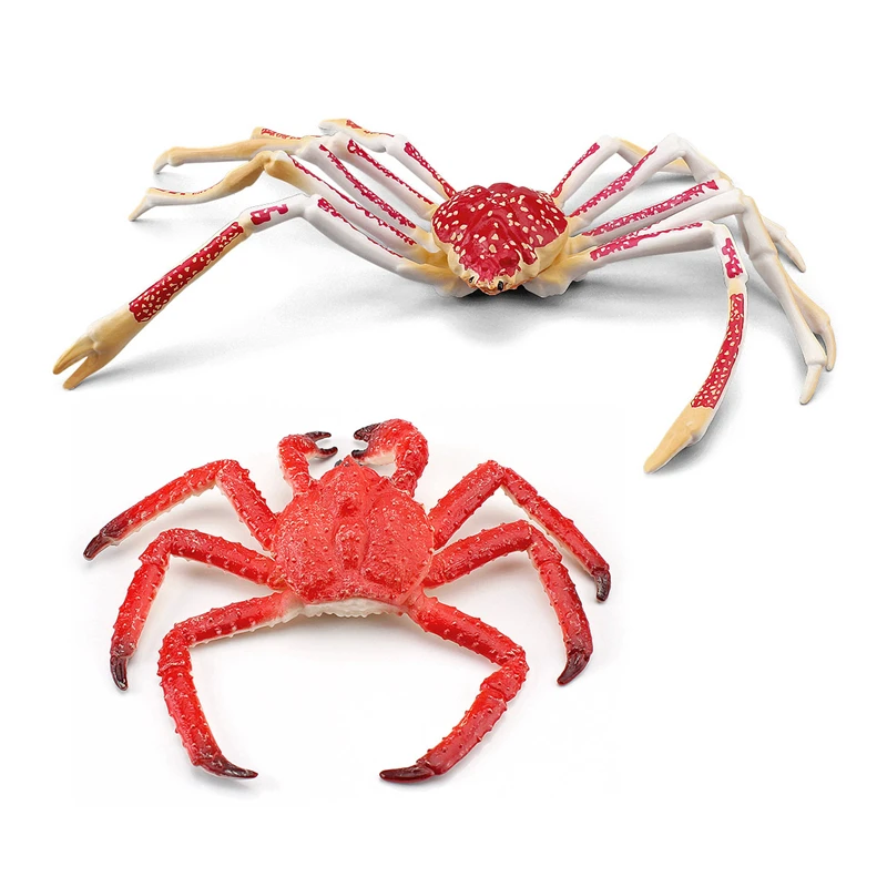 New Simulation Ocean Sea Life Animal Crab Model Marine Life Spider Crabs Action Figures Early Educational Toys for Children Gift