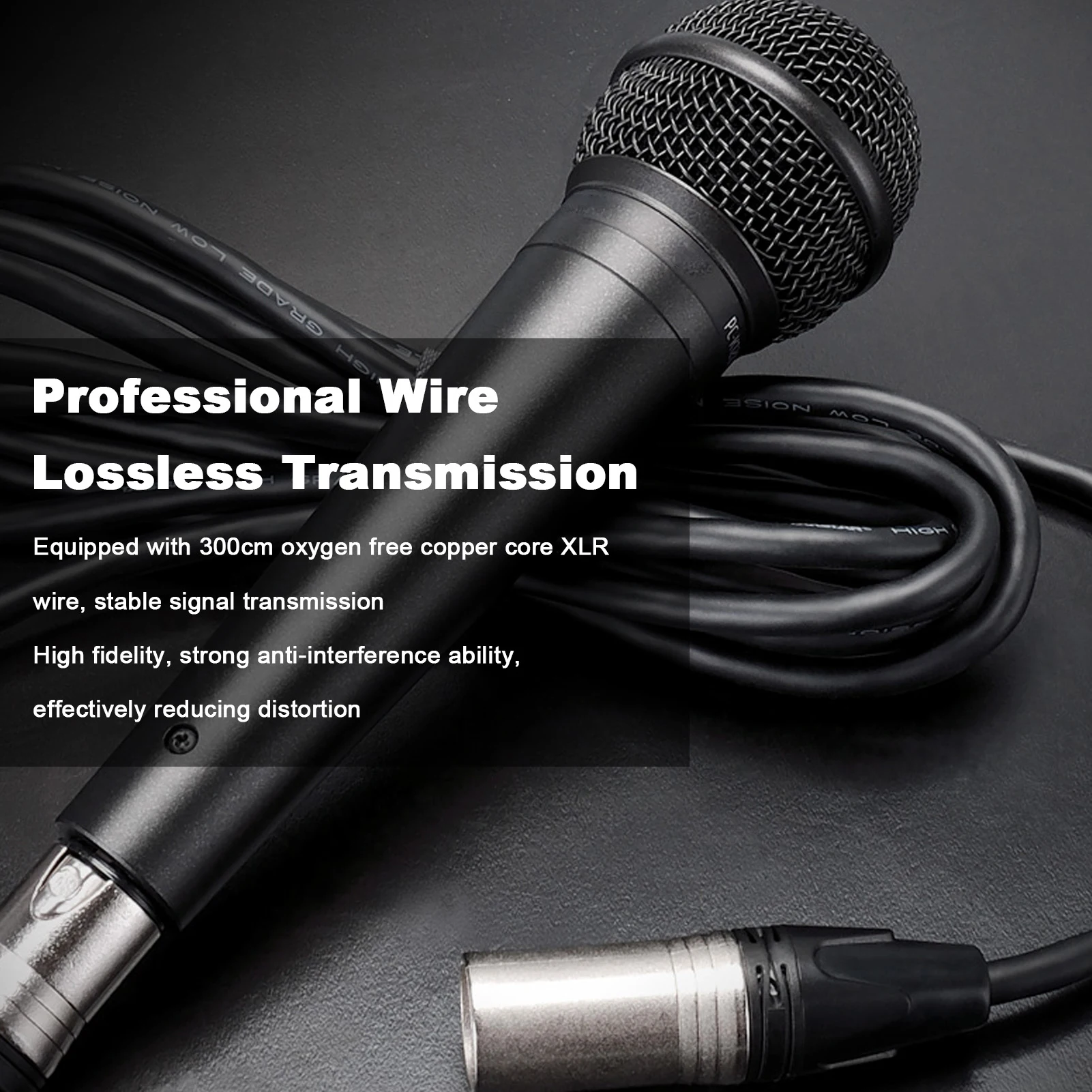 ميكروفون مكثف محمول باليد، ميكروفون احترافي بقوة 48 فولت، قوة فانتوم لأداء تسجيل البث المباشر، جسم من سبائك الزنك #2