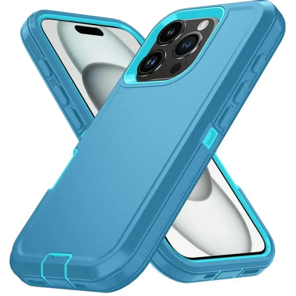 Rugged Otter Armor Shockproof Defender Phone Case for Iphone 17 16 15 14 13 12 11 Pro Max 16E Hard Drop Proof Back Cover Funda