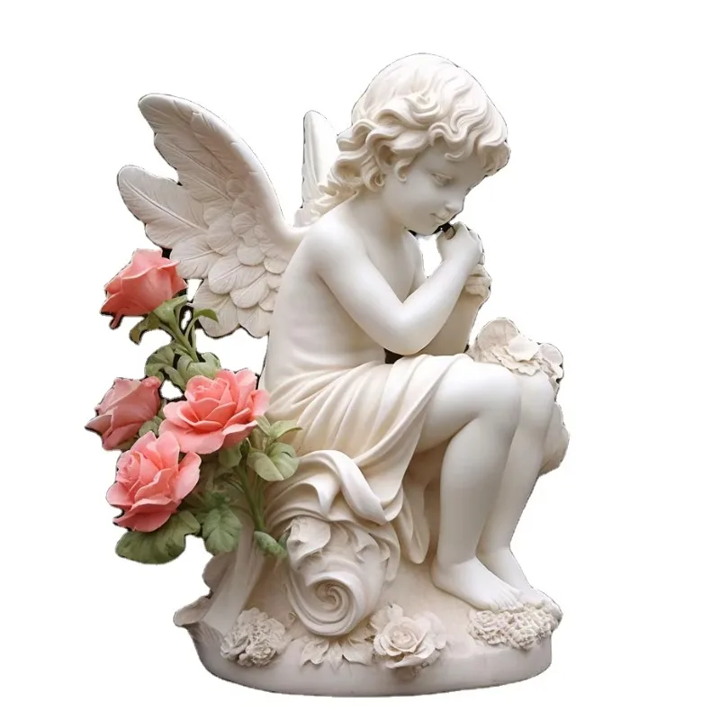 Creative hotel villa theme park decoration angel sculpture landscaping ornament