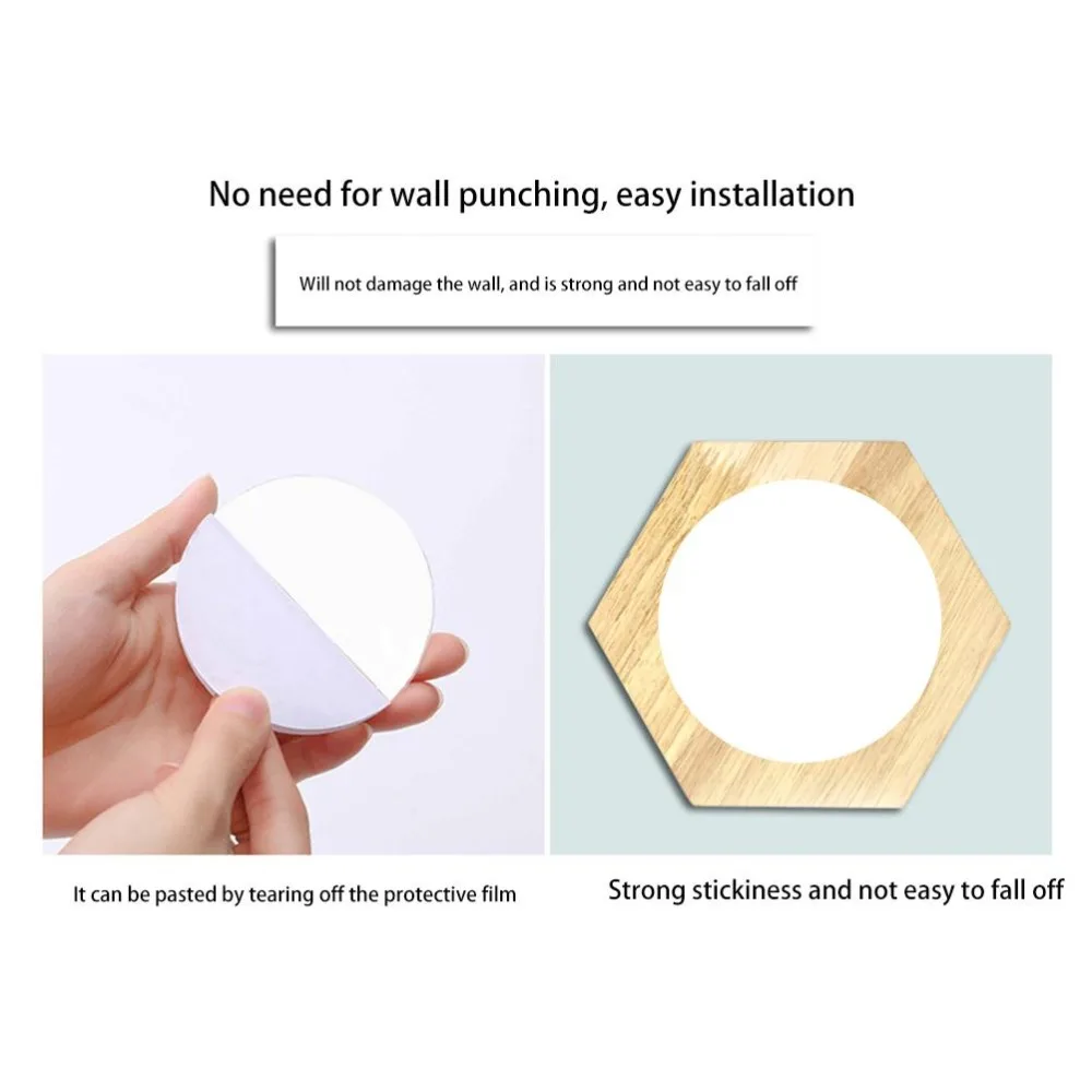 Wooden Hexagonal Medal Display Stand Honeycomb Pattern Hanger Medal Holder Rack Cellular Design Creative Wall Decor Organizer