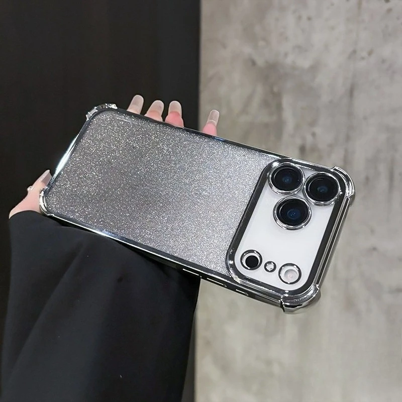 

Glitter Clear Phone Case For Samsung Galaxy M56 M32 M12 M04 M02 F04 4G A02 A02S 5G Nota 20 Ultra 10 Pro 9 Plating Soft Cover