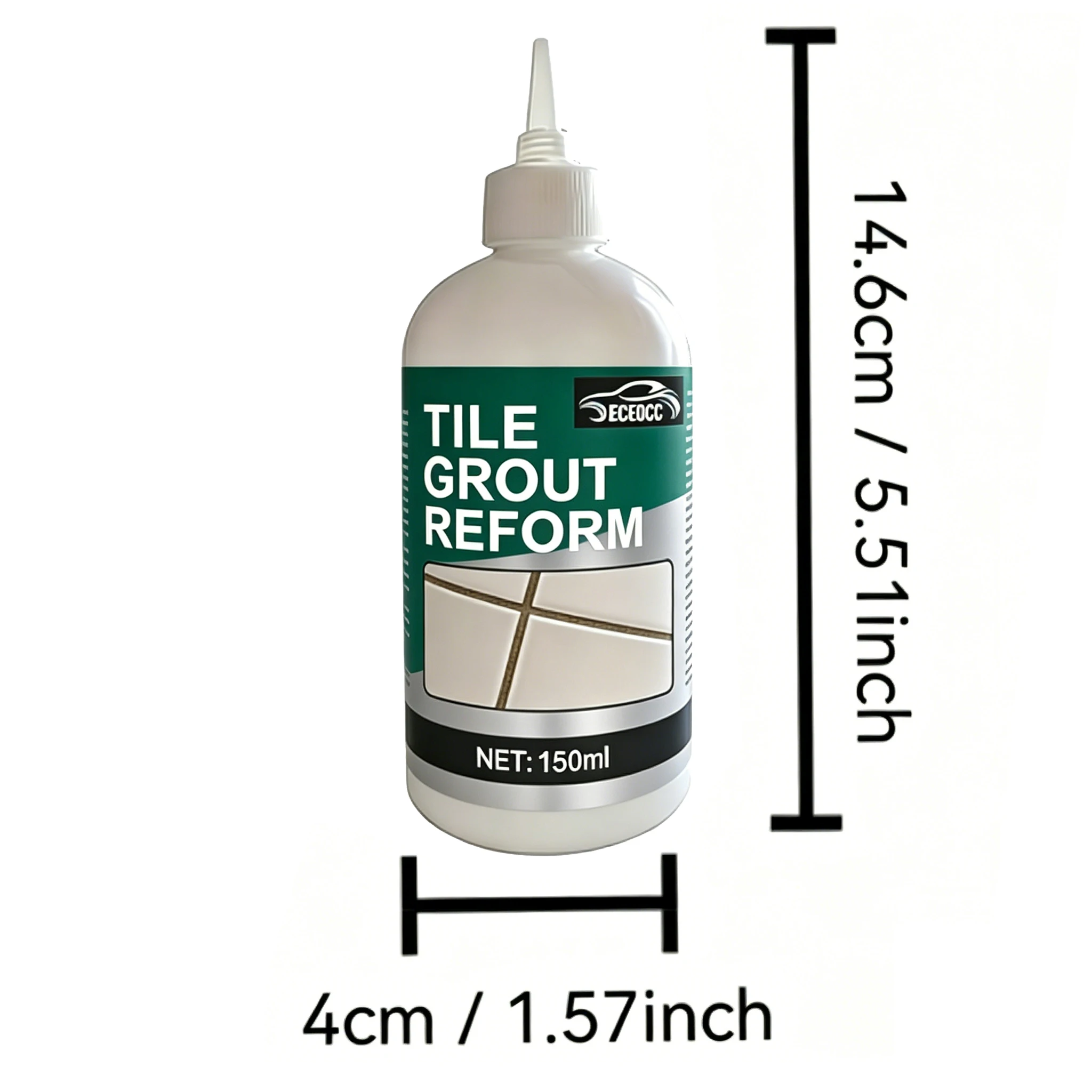 Odorless Tile Gap Filler, Waterproof Sealant for Kitchen Bathroom Sink Floor, Strong Flexible Grout Adhesive, Easy Operation Til