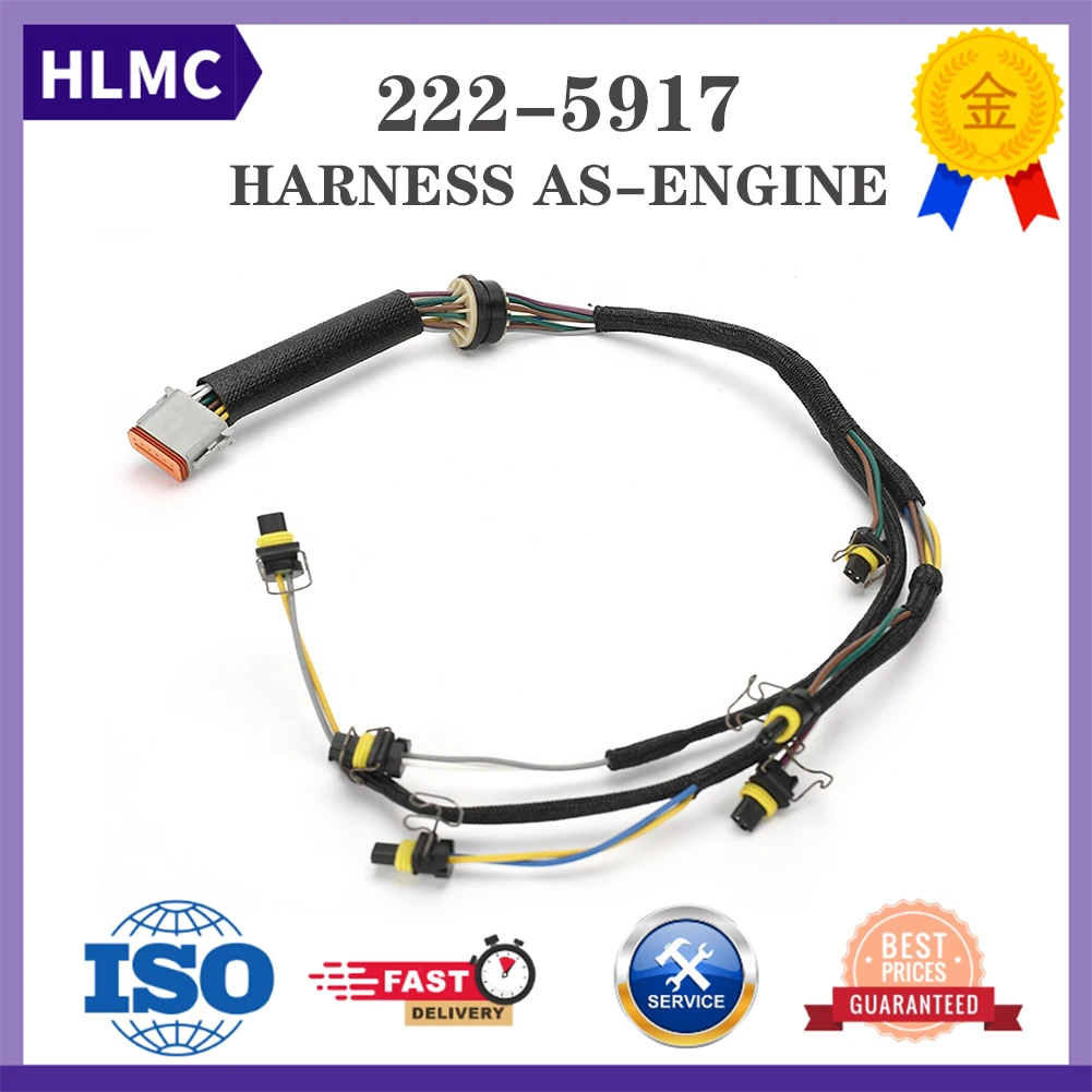 

C7 Excavator Harness 3126B C7 325C L 325C 322C FM 322C FM 962G Wire Harness Cable Assembly Fuel Injector Wiring Harness 222-5917