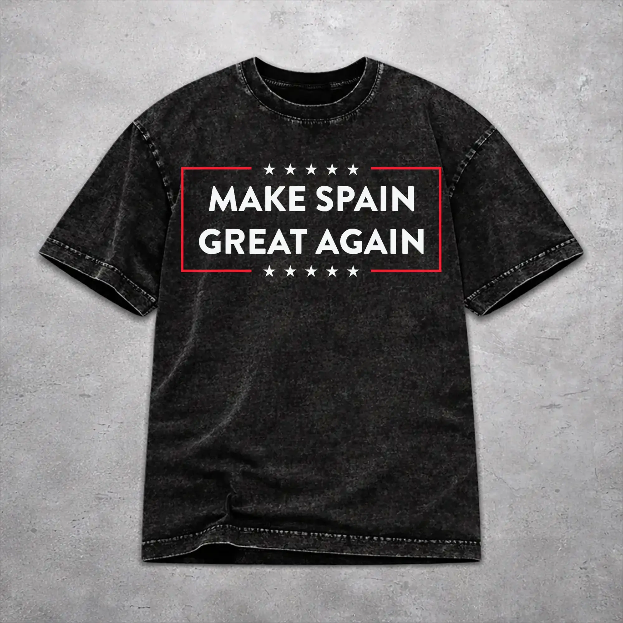 Fashion Women Men Make Spain Great Again  Tee Shirt Washed Style  T Shirts Clothes