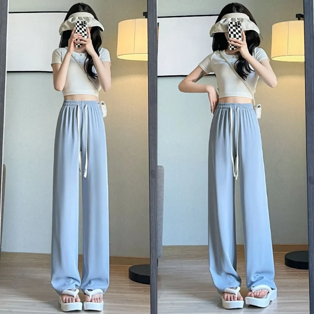 Petite Fit Chill Weave Suit Trousers for Women High‑rise Slim Narrow for Boutique Stroll Office Drop in Sleek Casual Pants