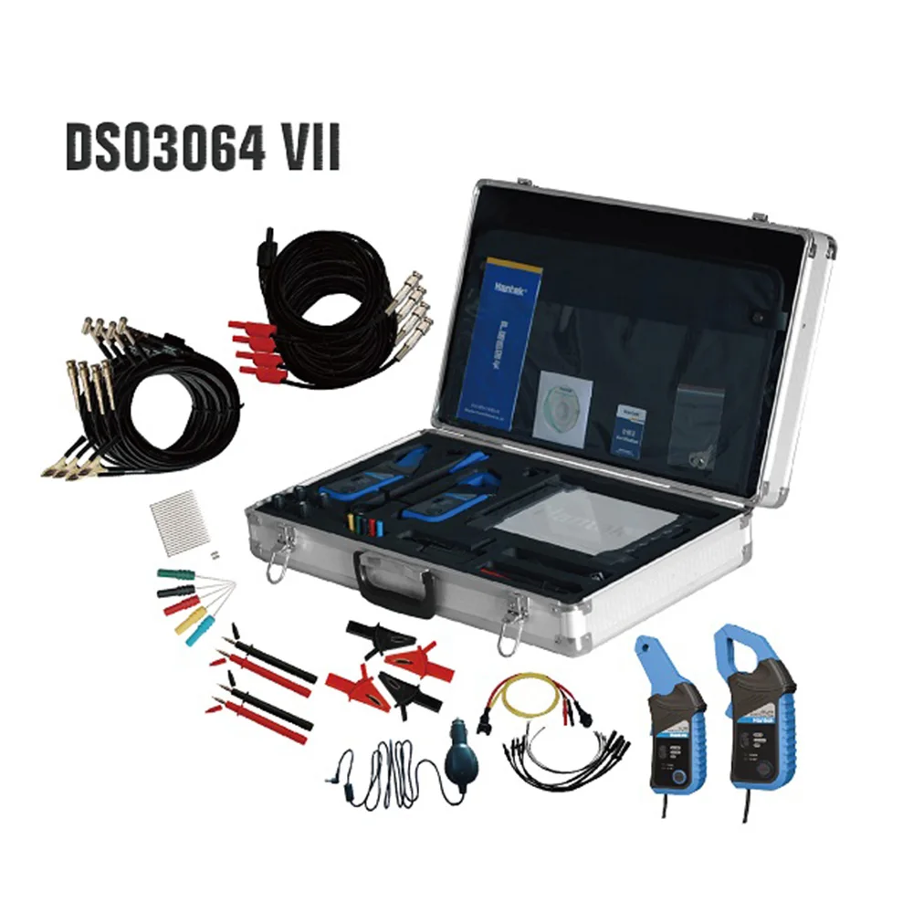 DSO3064-VII 60MHz 4 Channel Automotive Diagnos Oscilloscope Kit USB Portable Oscilloscope 10k-16m Memory Depth HLX