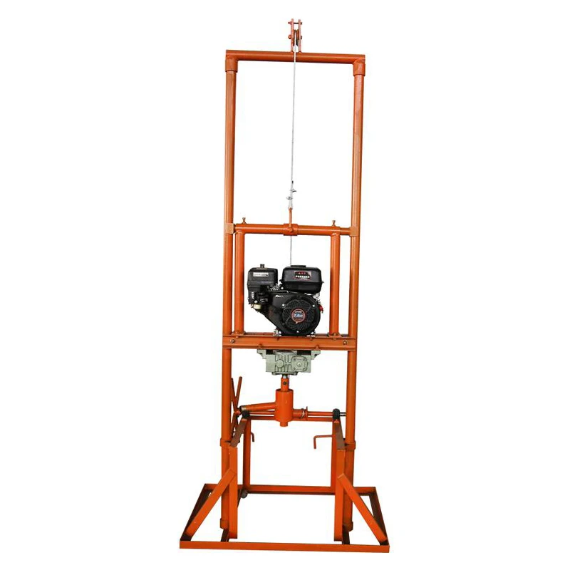 

Customized family use small fold drilling rig 80m 100m engine mini water well drilling rig with water pump