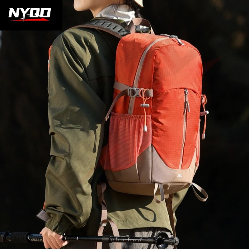 

Hiking Backpack Waterproof Solid Large Capacity Unisex Outdoor Cycling Travel Sports Leisure Lightweight