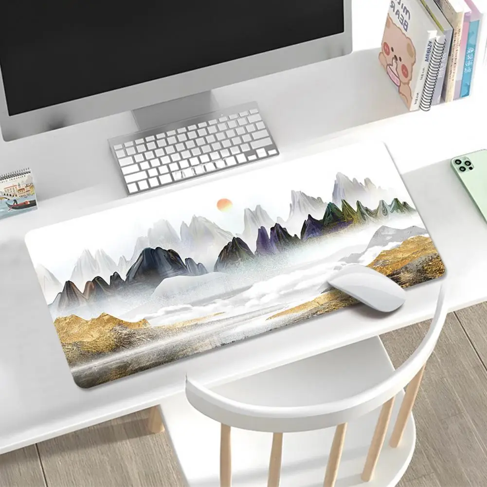 Коврик для мыши для ноутбука, Эргономичный игровой коврик для мыши с противоскользящим дизайном, мягкий эластичный материал, не выцветает