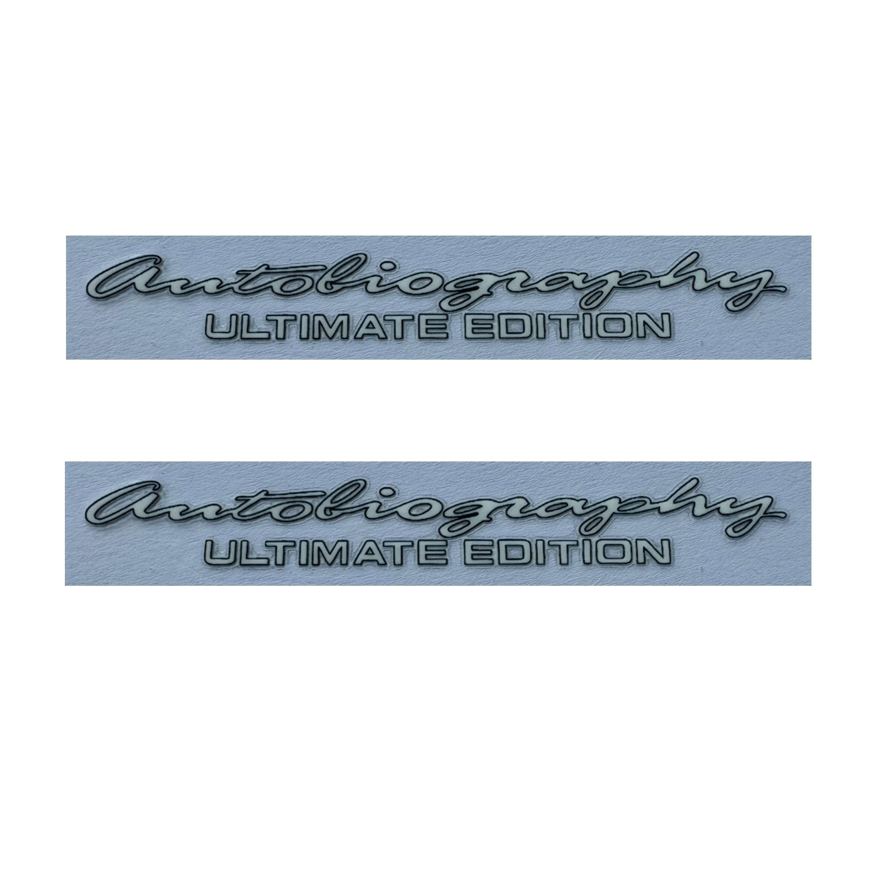 2PC Autobiography Ultimate Car Logo Badge Decal dla SUV Sedan Exterior