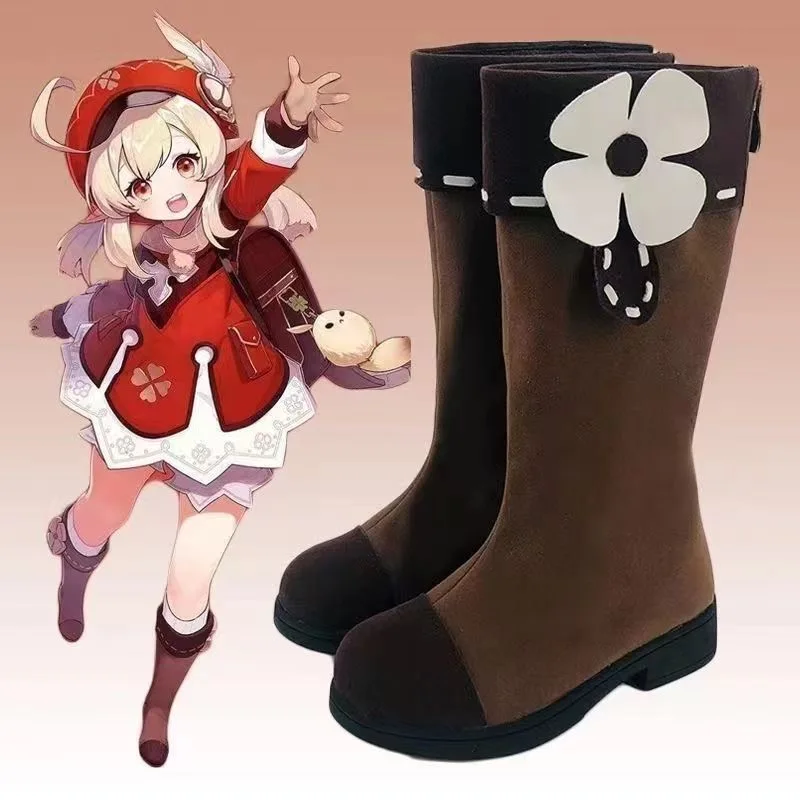 Klee Cosplay chaussures jeu d'anime Genshin Impact Klee chaussure