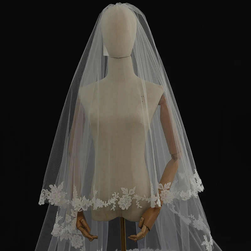 Bridal Lace Lone Cathedral Wedding Bride Veil