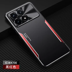 For Redmi Poco X6 F6 Pro 5G Case Luxury Matte Metal Lens Protective Back Cover For Redmi Poco X6 F6pro Shockproof Bumper Funda