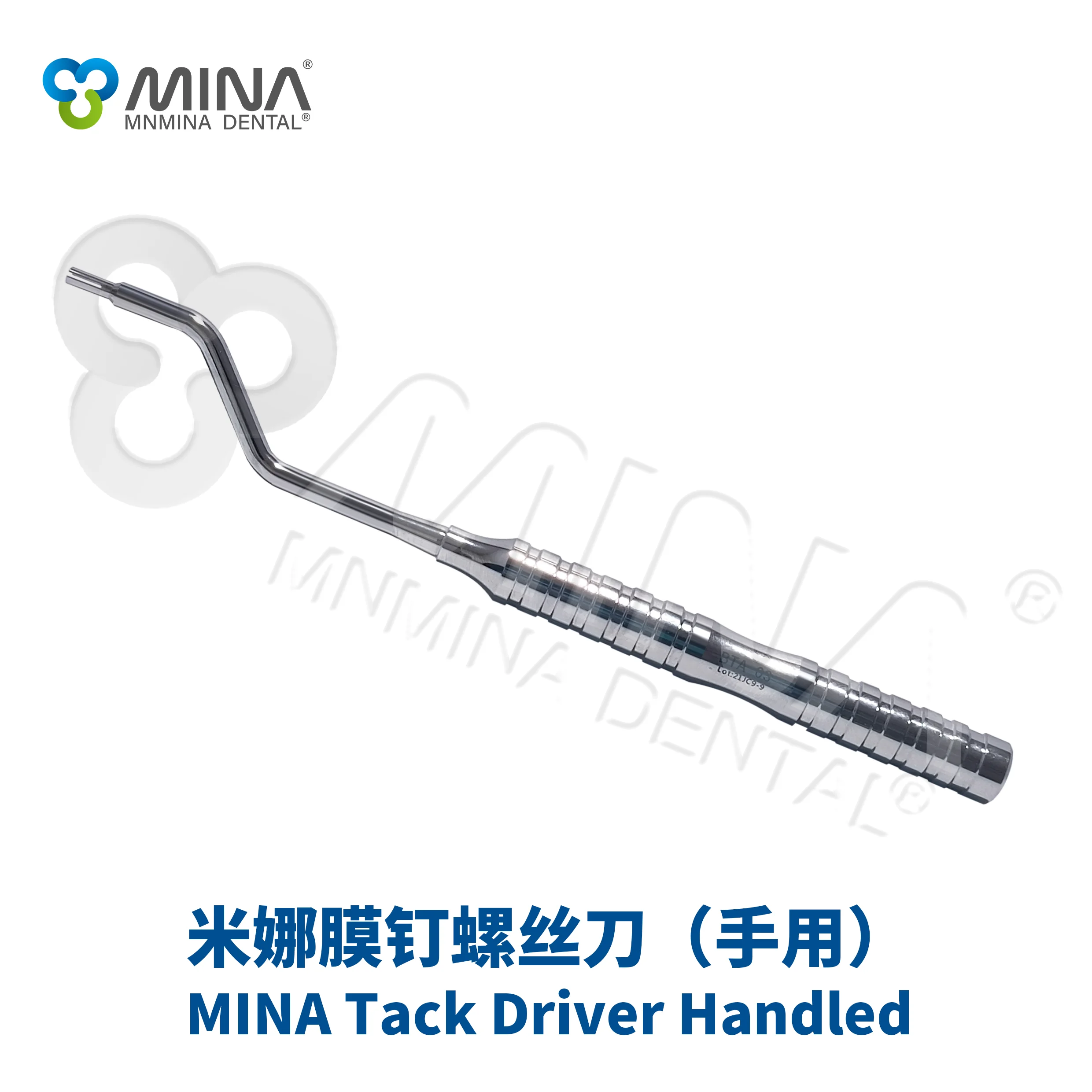 

Mina Dental Manual Tack Driver Handled Curved Straight for Surgical Implant Instruments