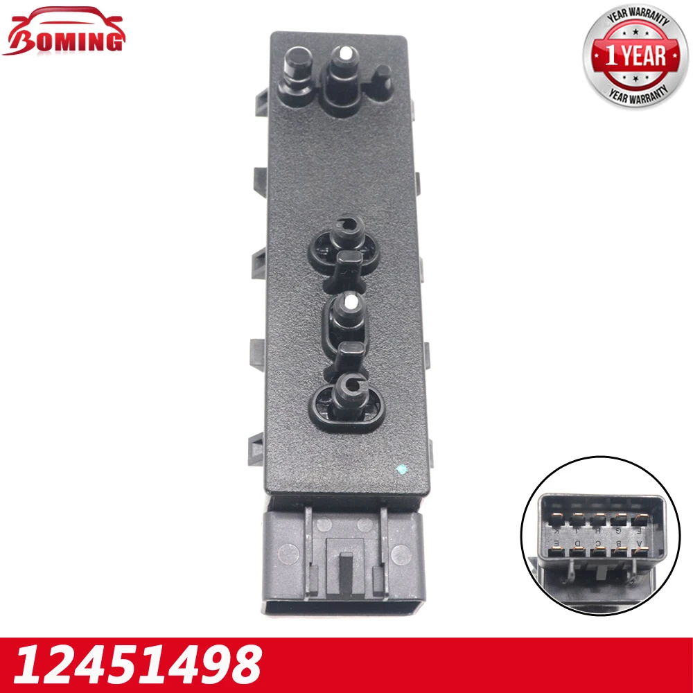 

12451498 Автомобильный переключатель регулировки сиденья со стороны водителя, 8-полосный для CADILLAC CTS ESCALADE SUBURBAN 1500 TAHOE GMC SIERRA 1500 YUKON, новый