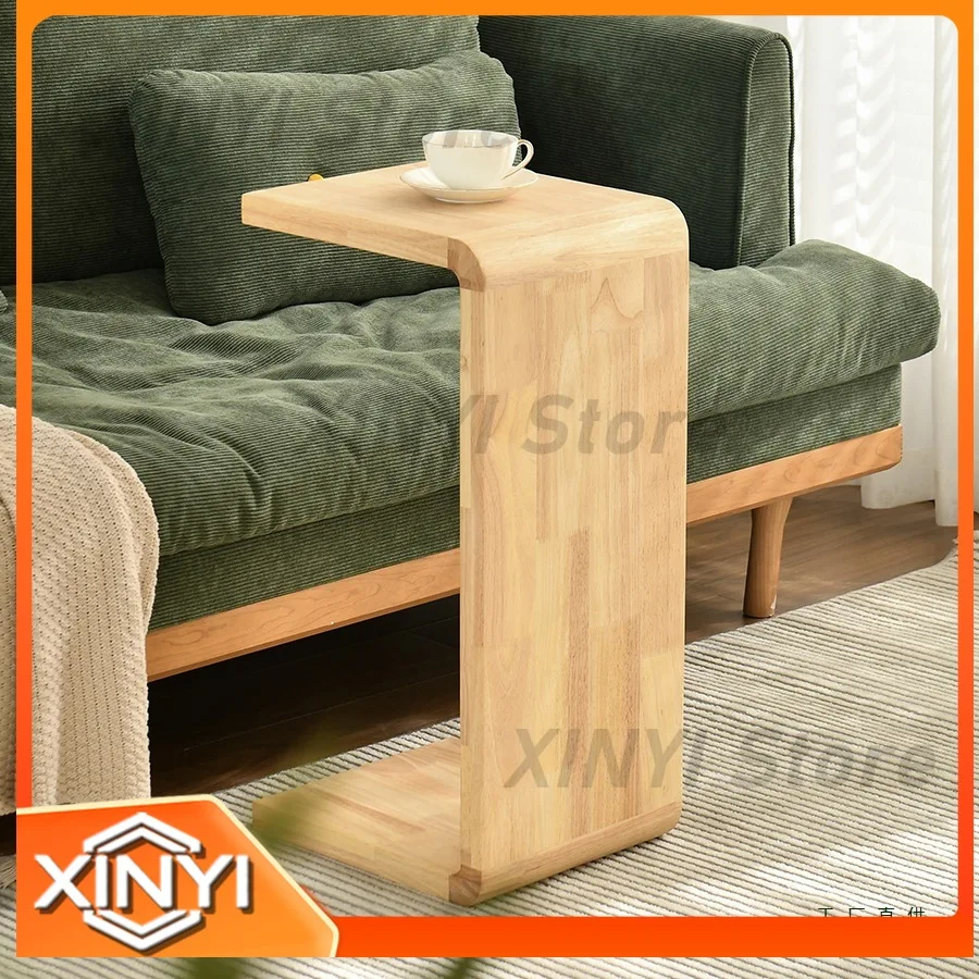 Creative C-Shaped Sofa Side Table for Living Room Movable Coffee Table Minimalist Bay Window Small Table Bedroom Bedside