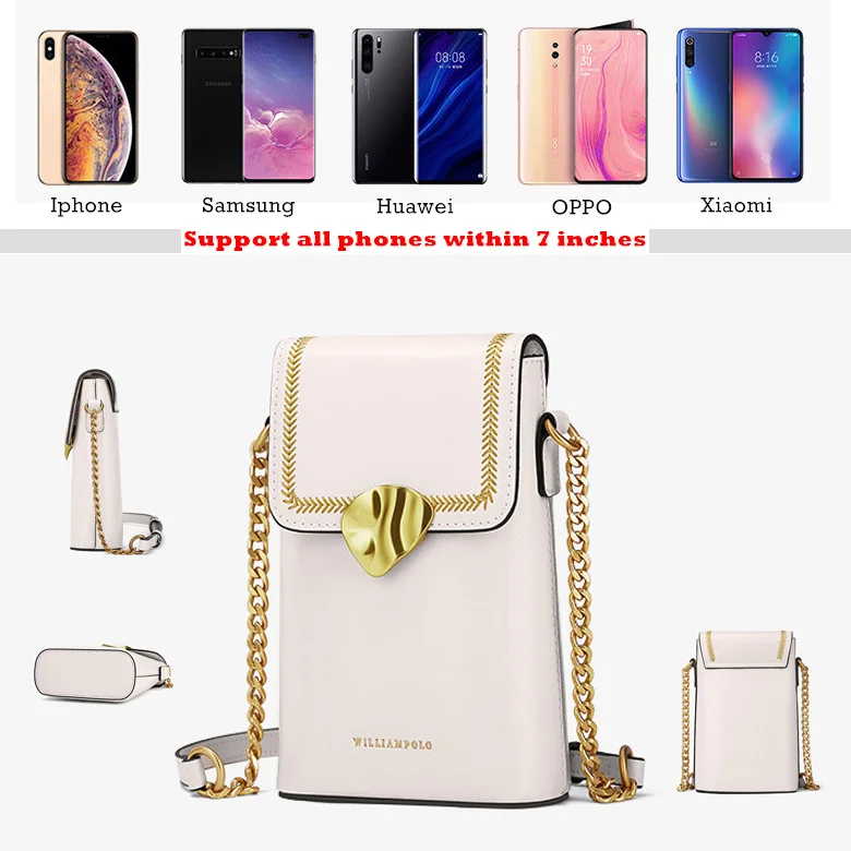 Fhx-Pdl Mini Crossbody Bags for Women Phone Bag Fit 4~7 inch mobile phone Small Female Shoulder Handbags wallet